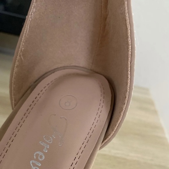 Nude Block Heels - Picture 4 of 4